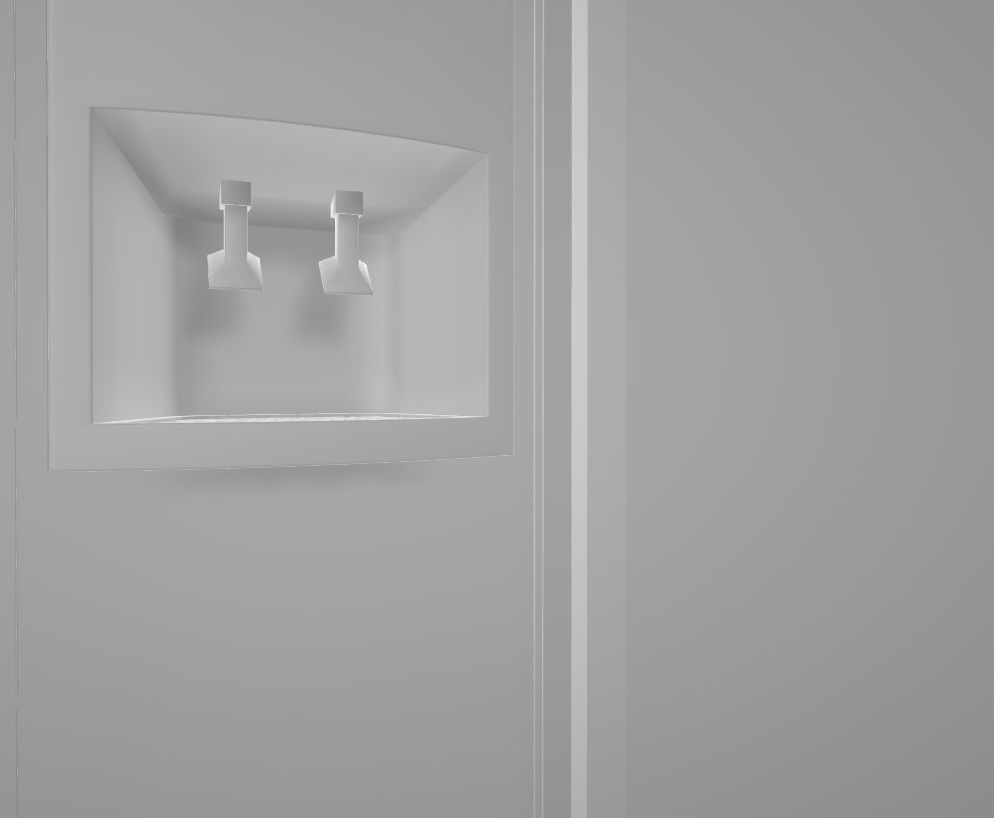 Fridge refrigerator 3D model_3