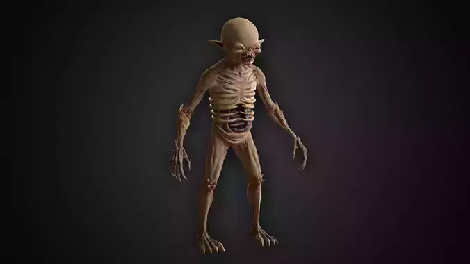 Ripper Goblin Low-poly 3D model