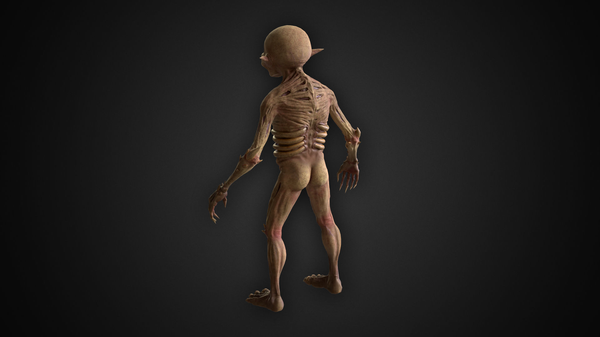 Ripper Goblin Low-poly 3D model_3