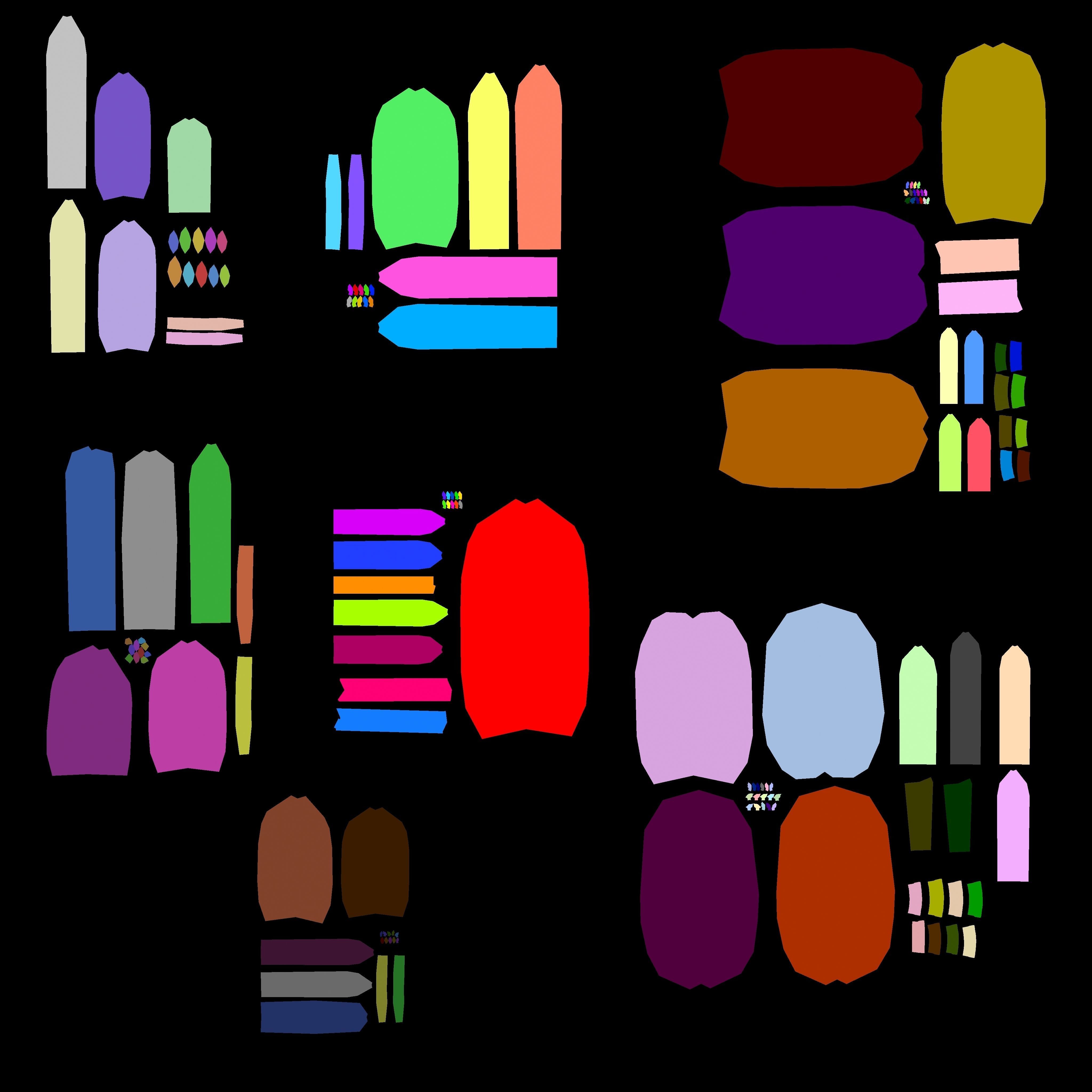 Wooden picket fences game asset Low-poly 3D model_7