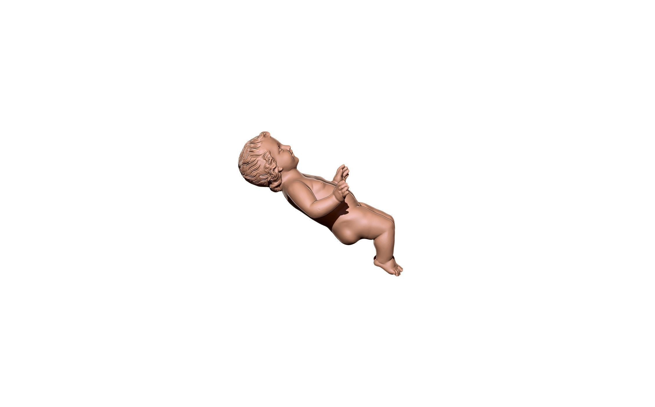 High detailed baby 3D print model_3