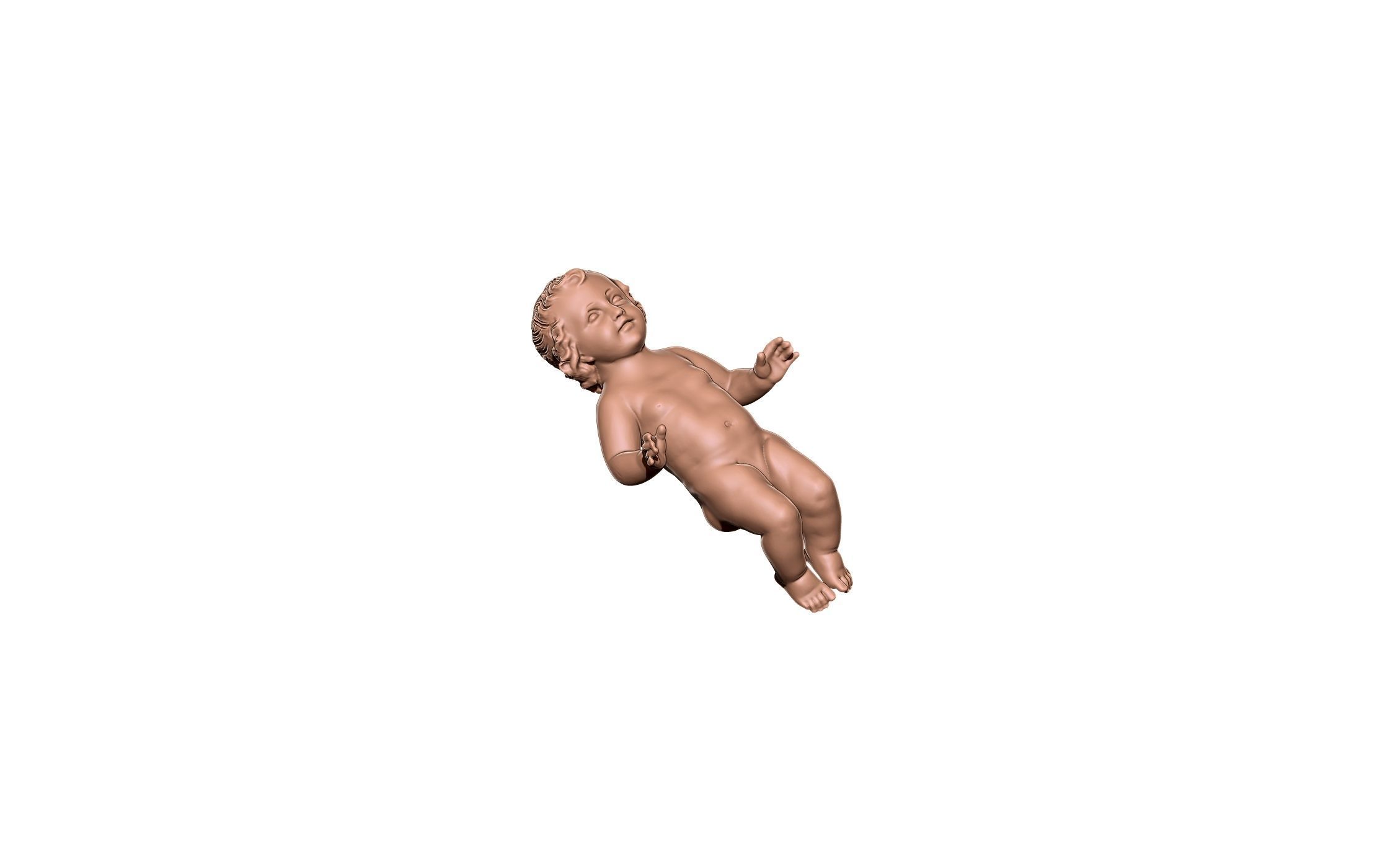 High detailed baby 3D print model_4
