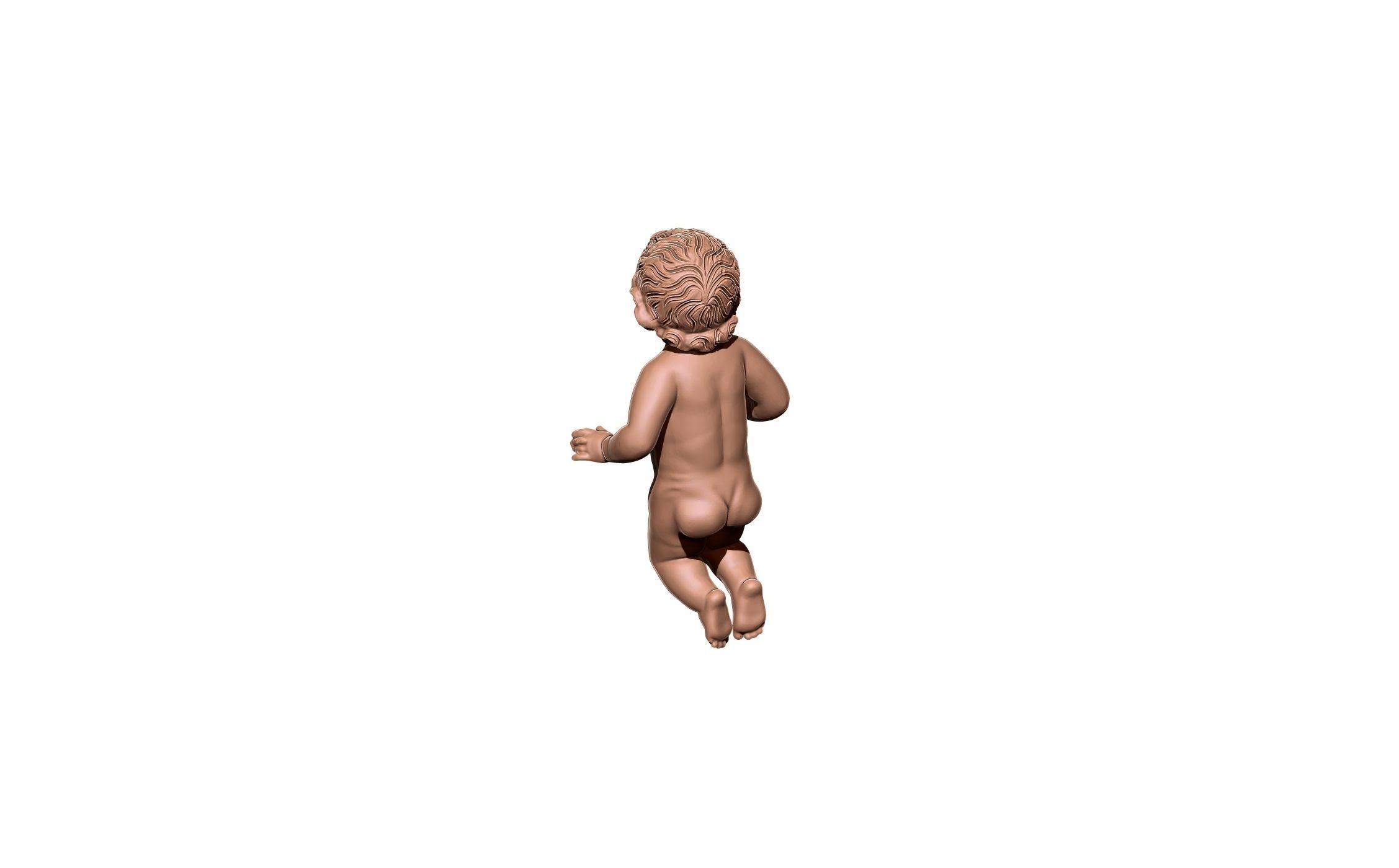High detailed baby 3D print model_2