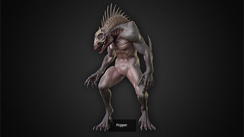 Creatures Rippers Bundle 3D Model Collection_12