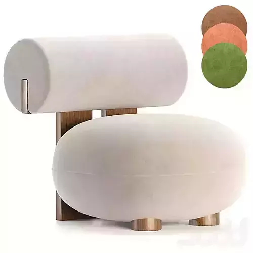 hippo armchair 3D model