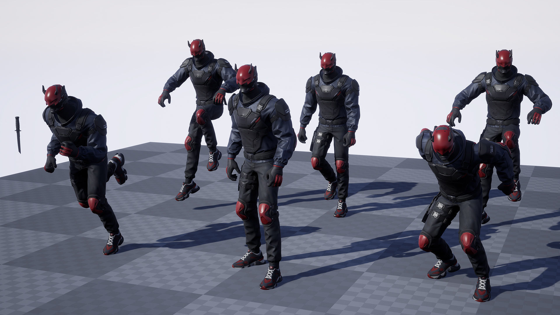 Urban Samurai Low-poly 3D model_6