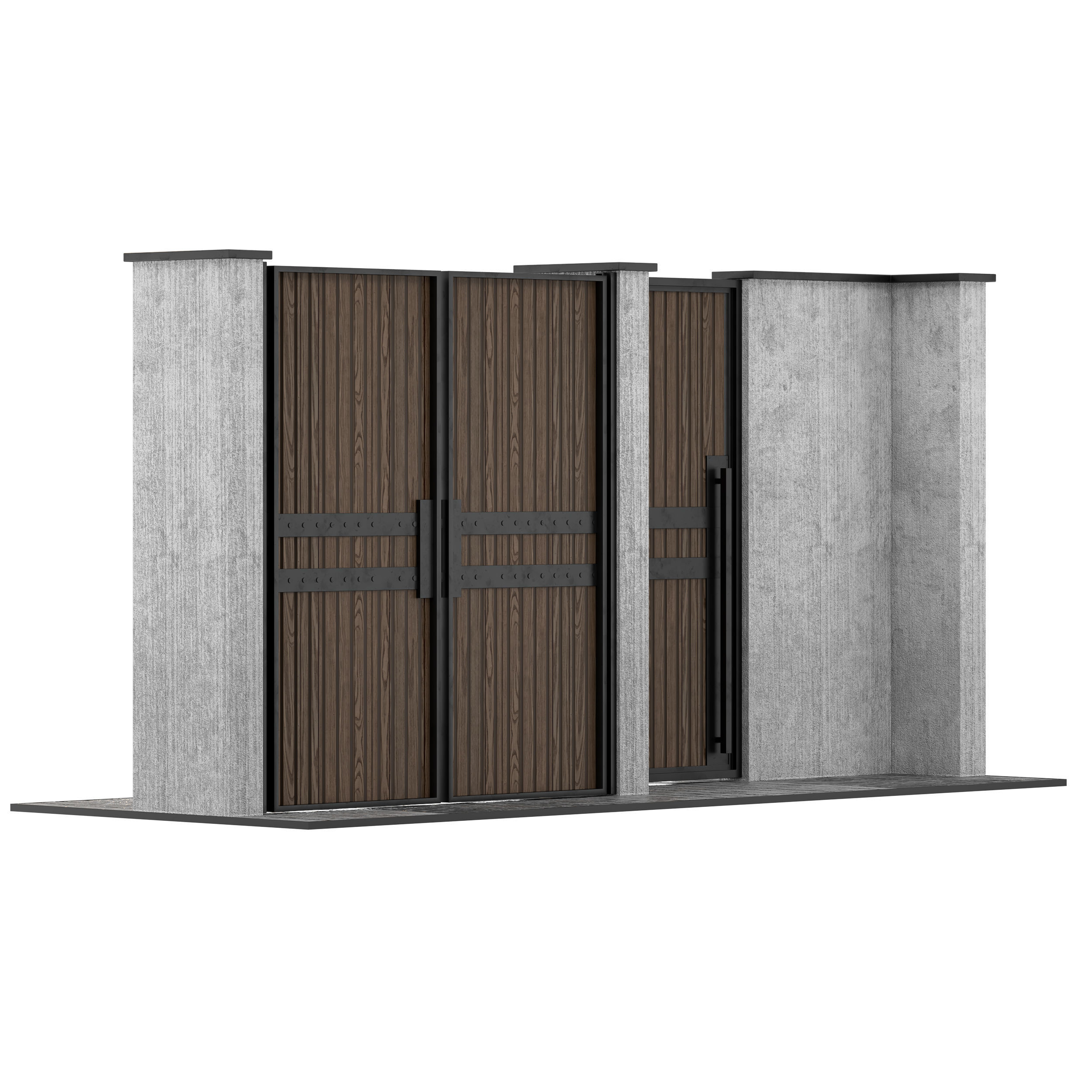 modern door 12 3D model_6
