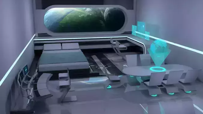 Sci Fi Room 3D model