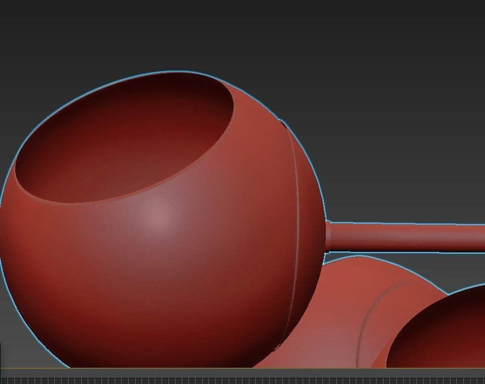 Staggered Glass Chandelier 3D model_5