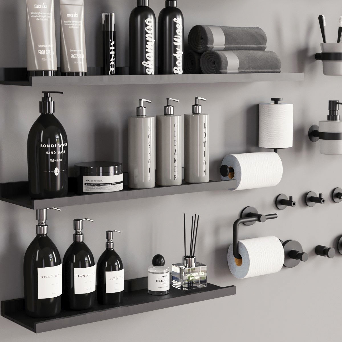 Bathroom Accessories 08 3D model_1