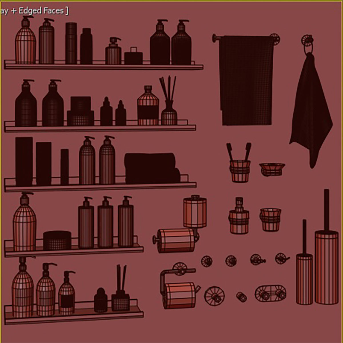 Bathroom Accessories 08 3D model_4