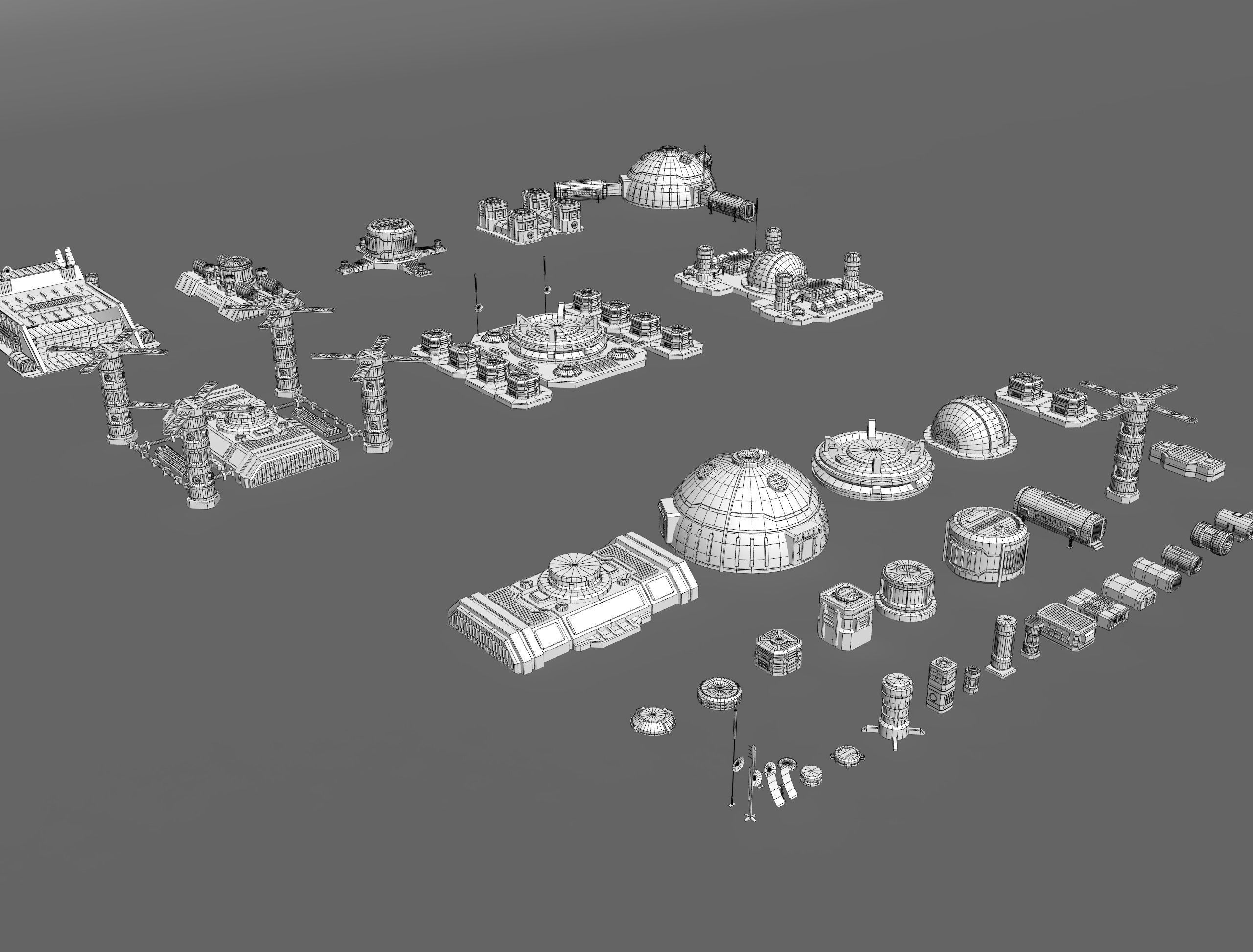 sci fi industrial objects 3 3D model_13