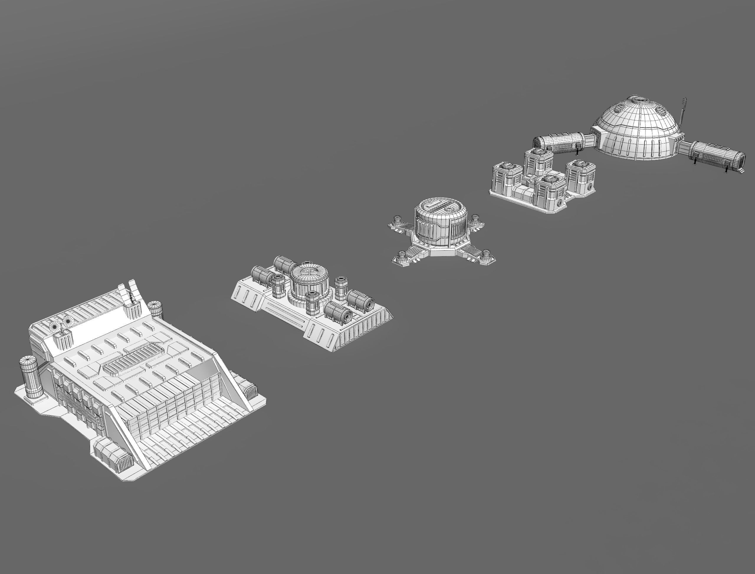 sci fi industrial objects 3 3D model_16