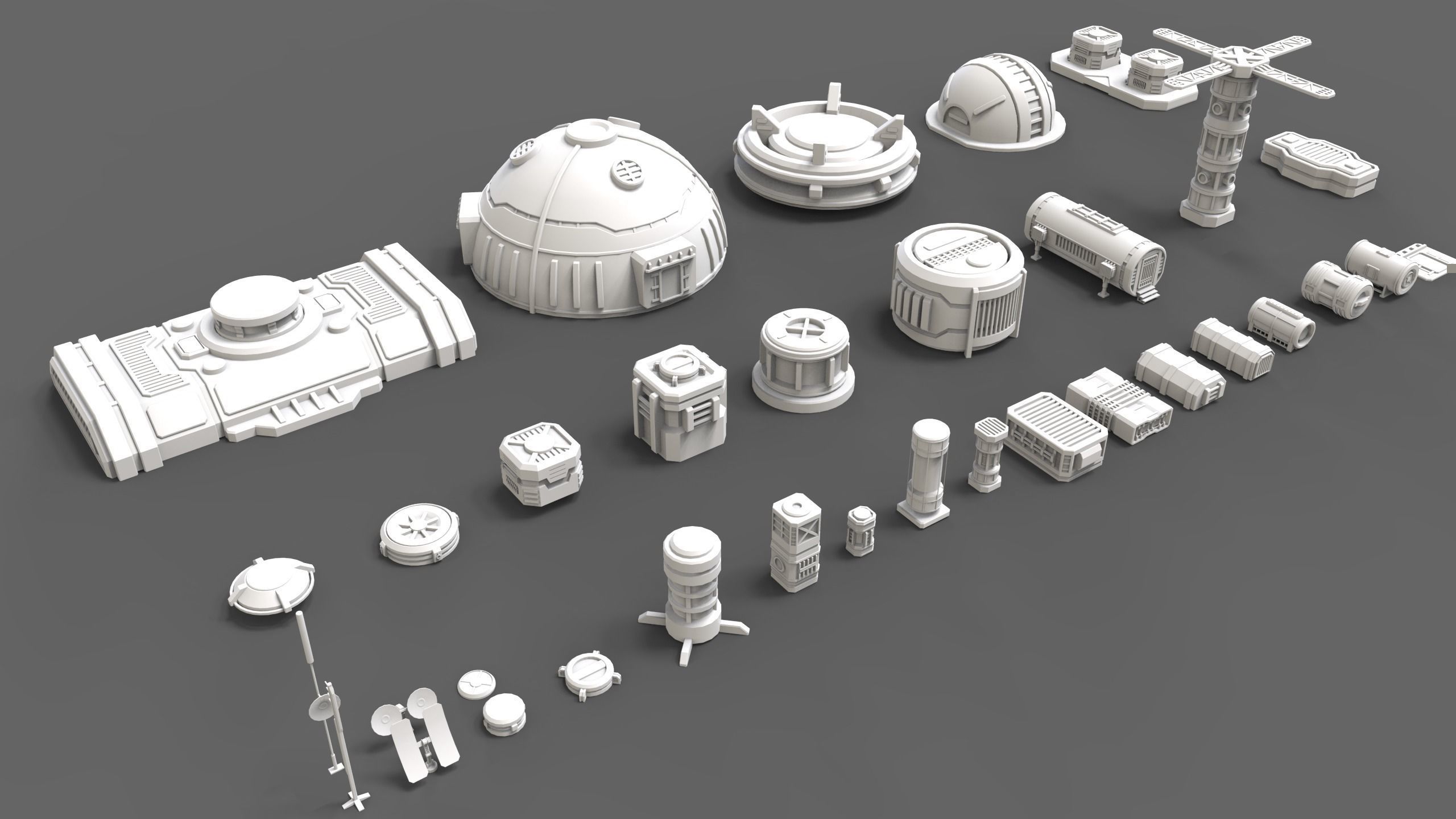 sci fi industrial objects 3 3D model_5