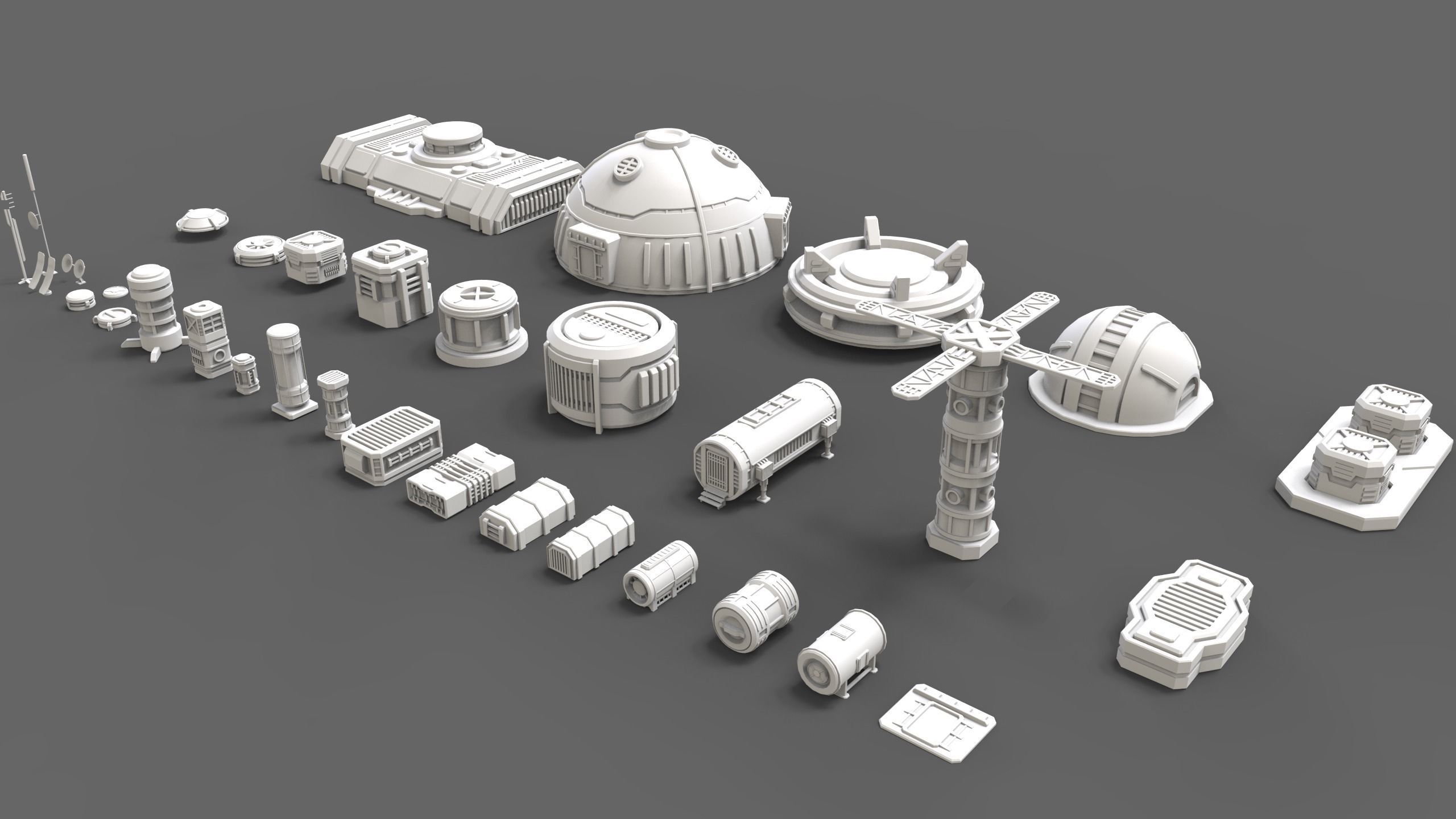 sci fi industrial objects 3 3D model_10