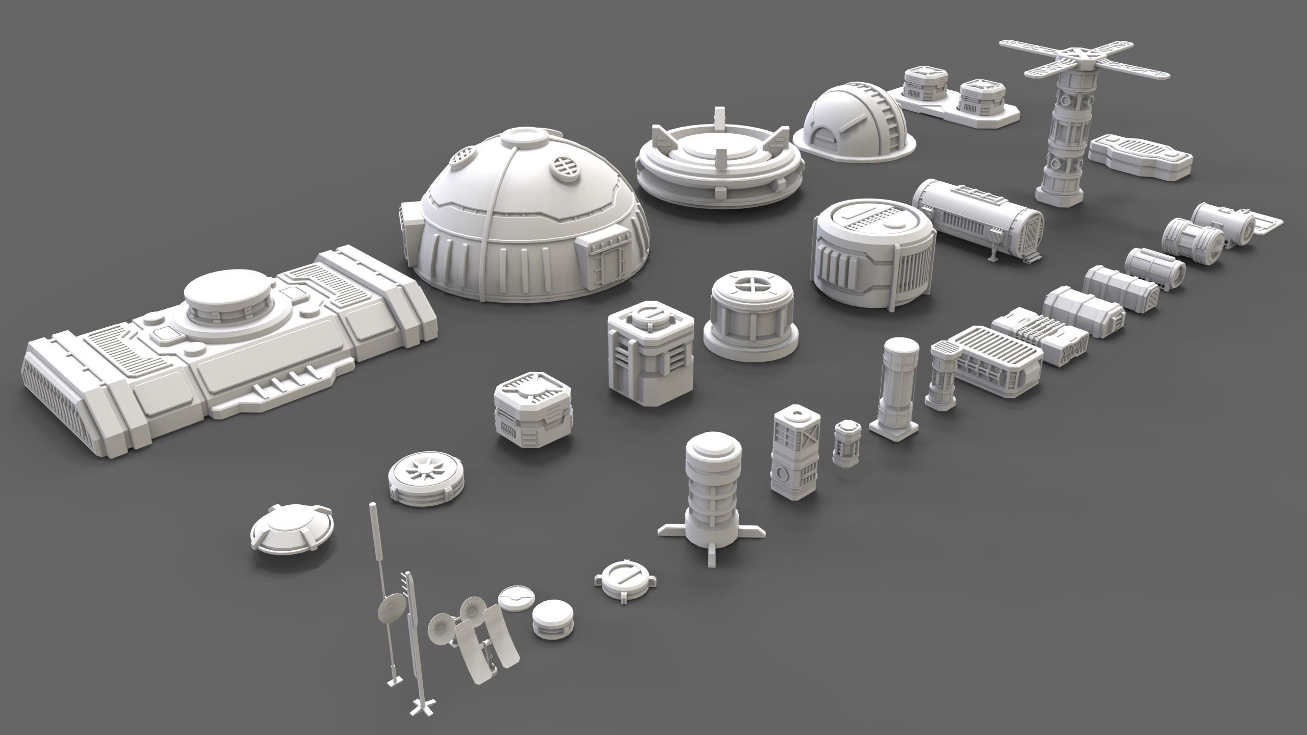 sci fi industrial objects 3 3D model_11
