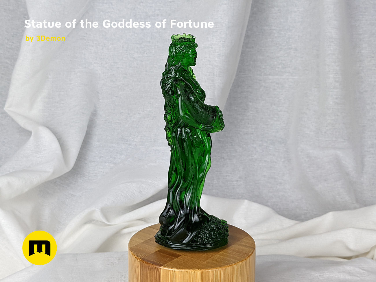 Statue of the Goddess of Fortune 3D print model_9