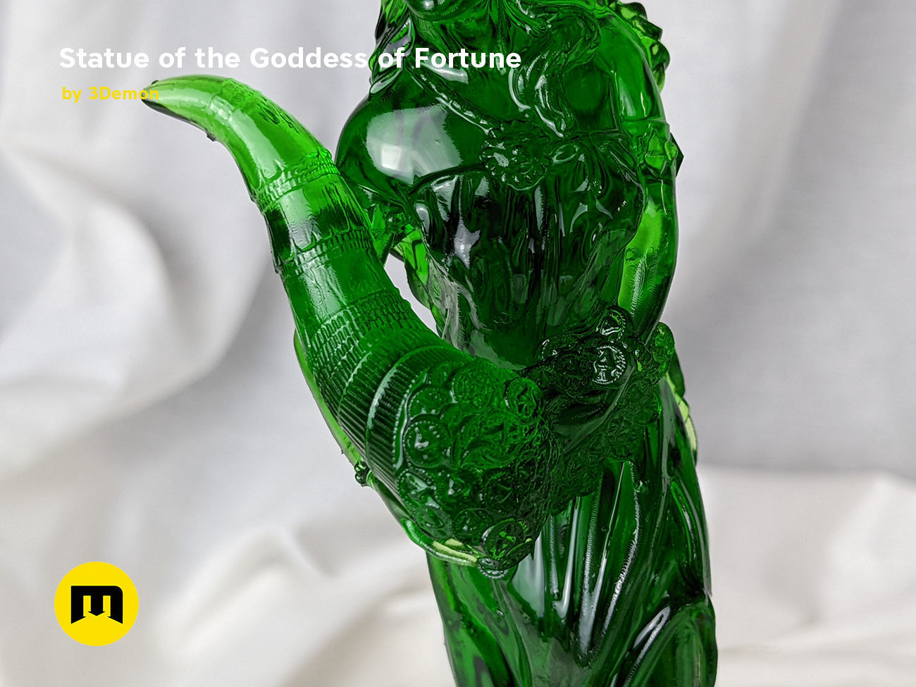 Statue of the Goddess of Fortune 3D print model_12