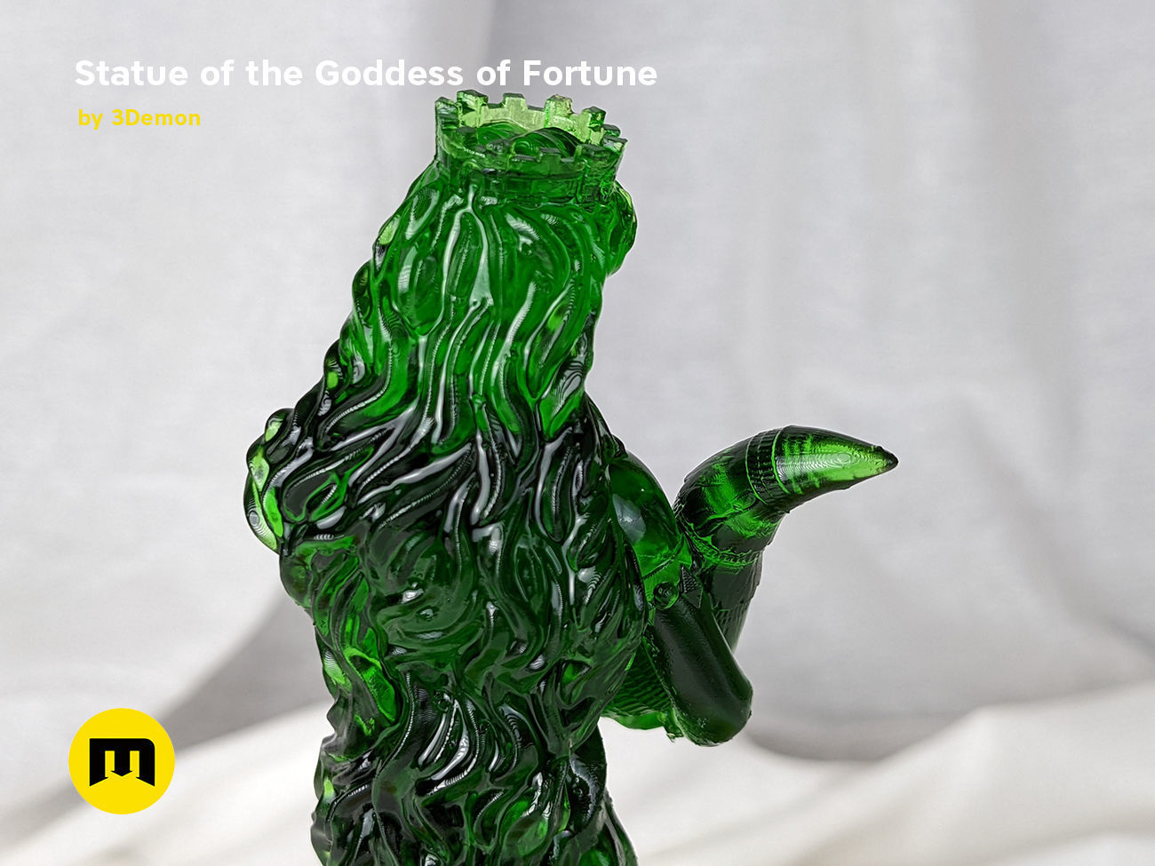 Statue of the Goddess of Fortune 3D print model_10