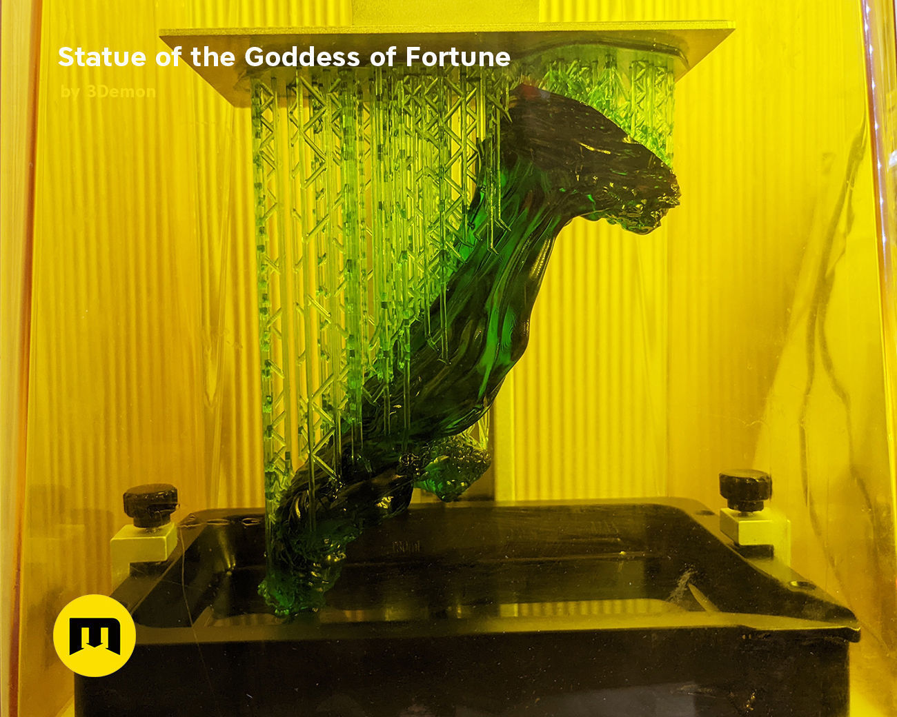 Statue of the Goddess of Fortune 3D print model_6