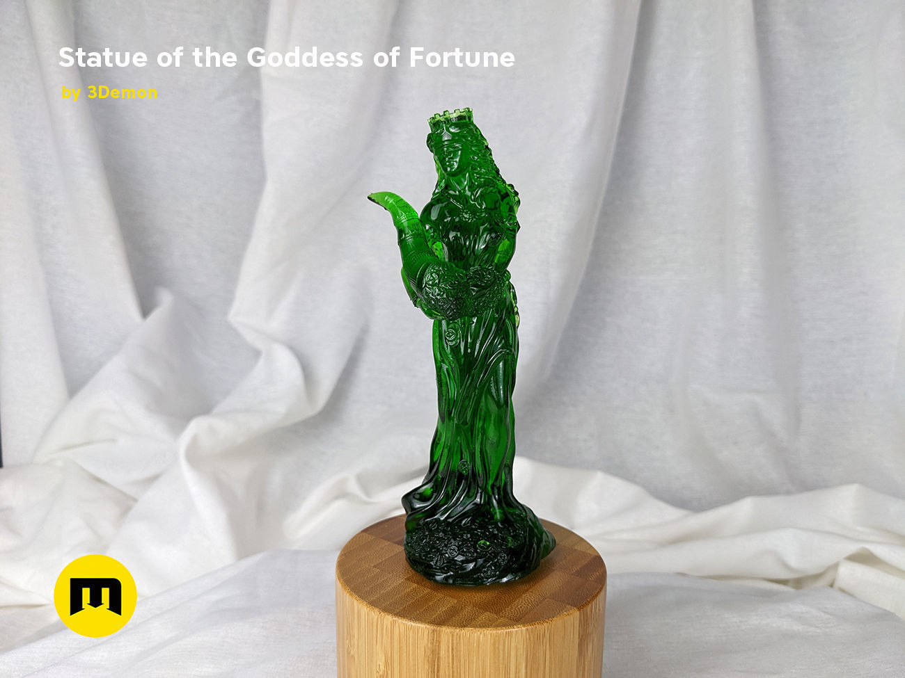 Statue of the Goddess of Fortune 3D print model_7