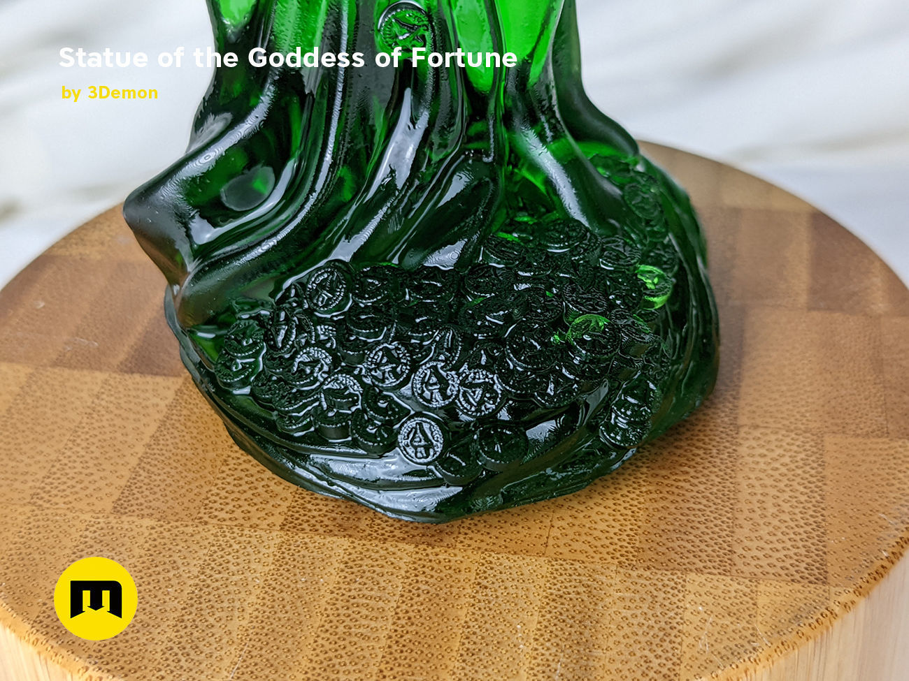 Statue of the Goddess of Fortune 3D print model_11