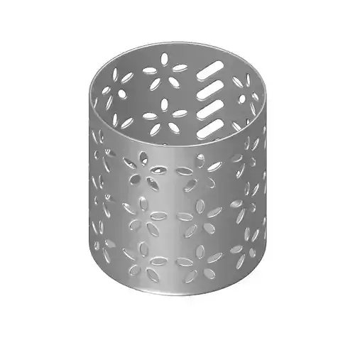Steel Stationery Item Holder 3D model