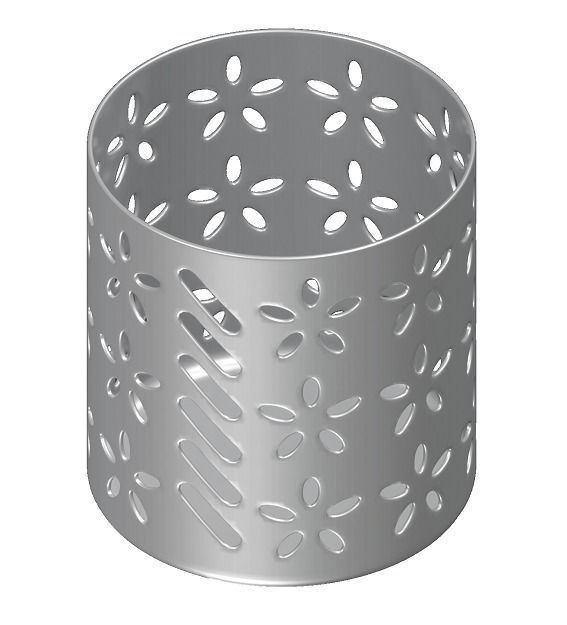 Steel Stationery Item Holder 3D model_1