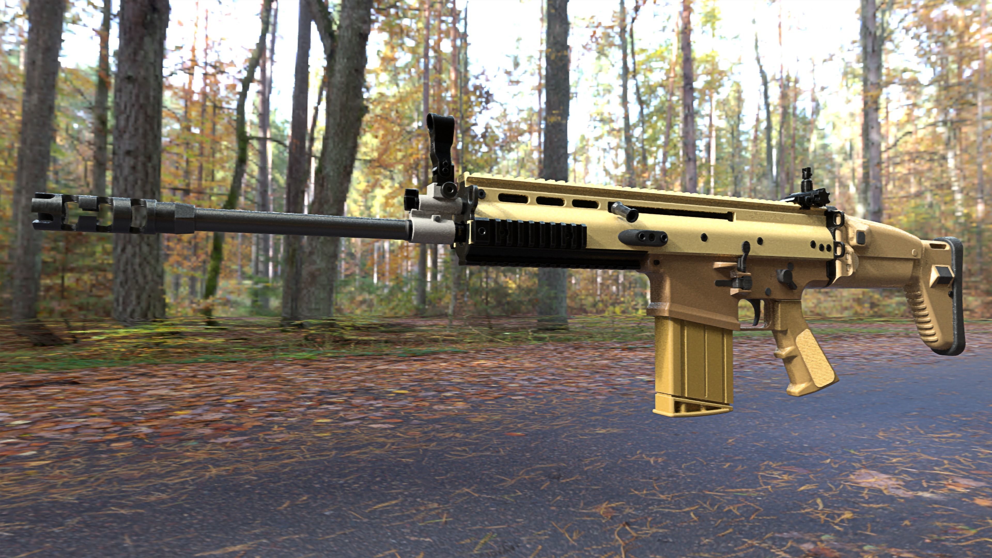 FN SCAR 17S NRCH 3D model_3