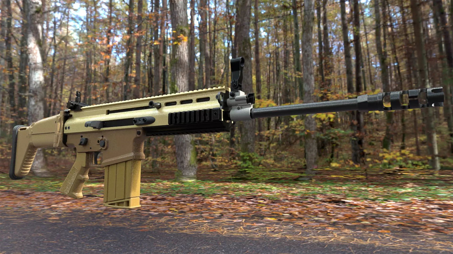 FN SCAR 17S NRCH 3D model_0