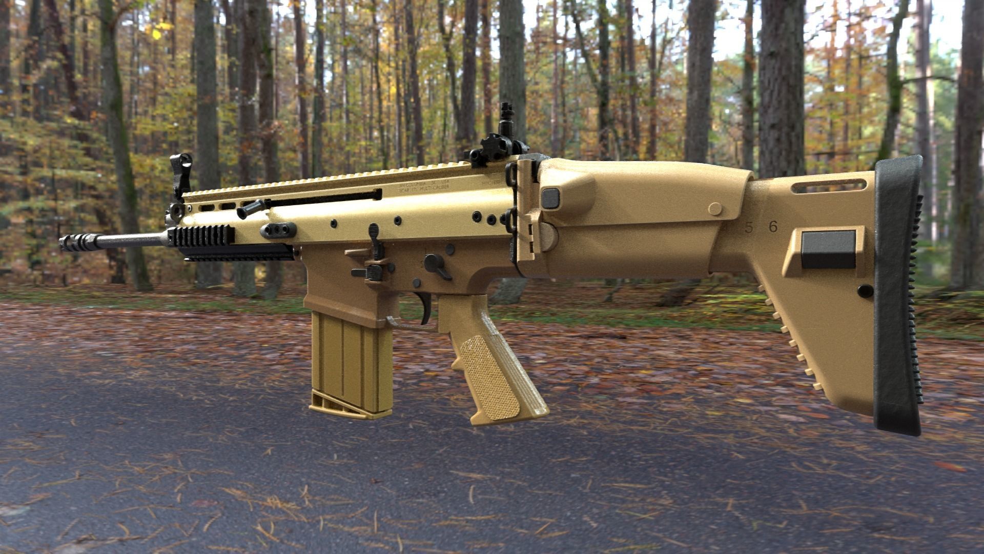 FN SCAR 17S NRCH 3D model_5