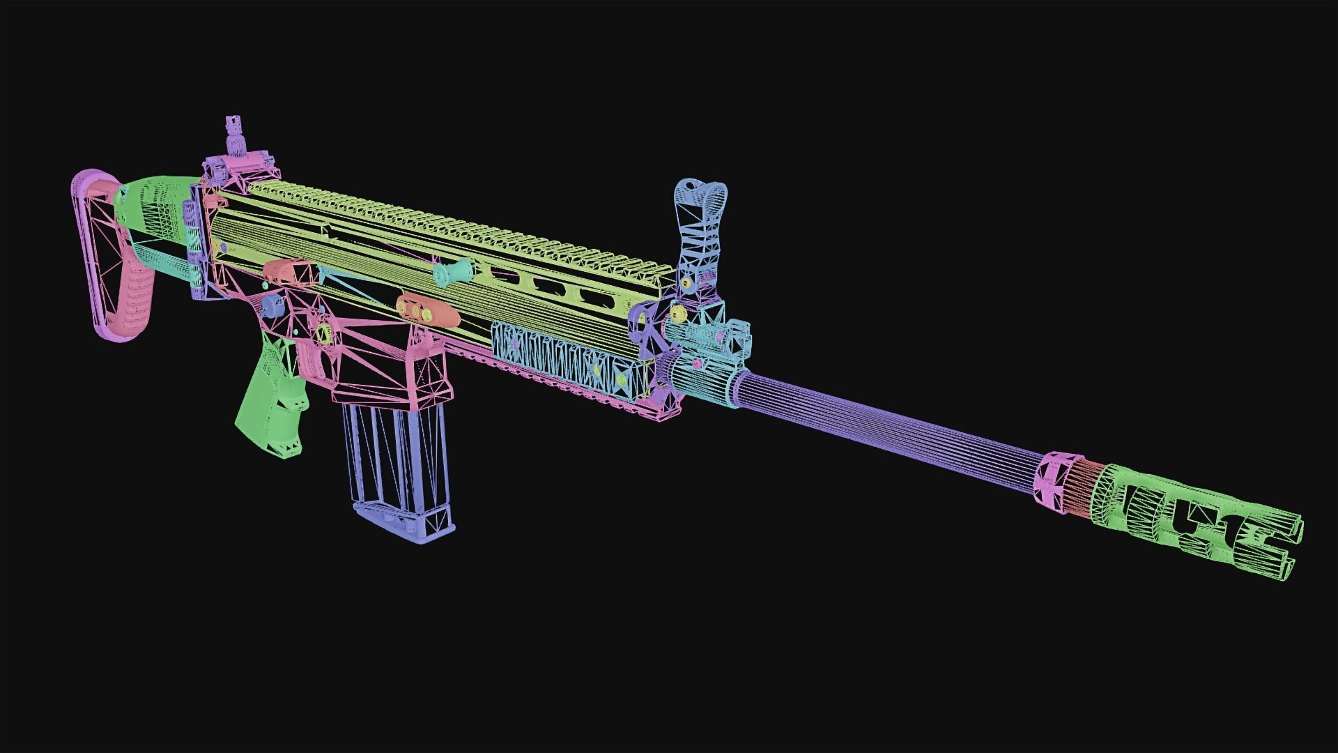 FN SCAR 17S NRCH 3D model_32