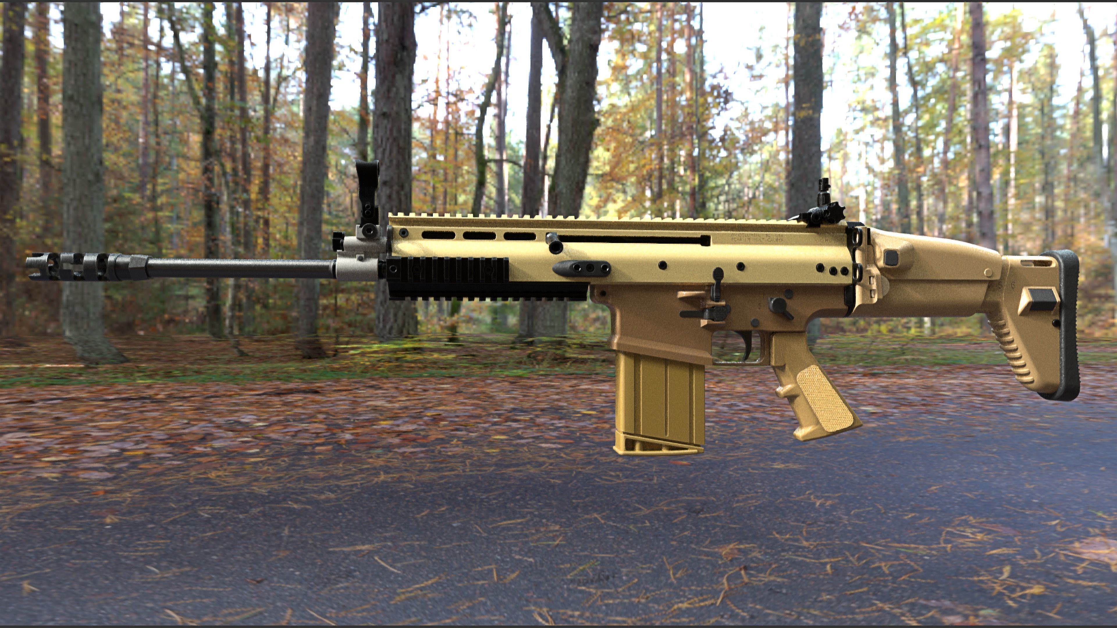 FN SCAR 17S NRCH 3D model_4