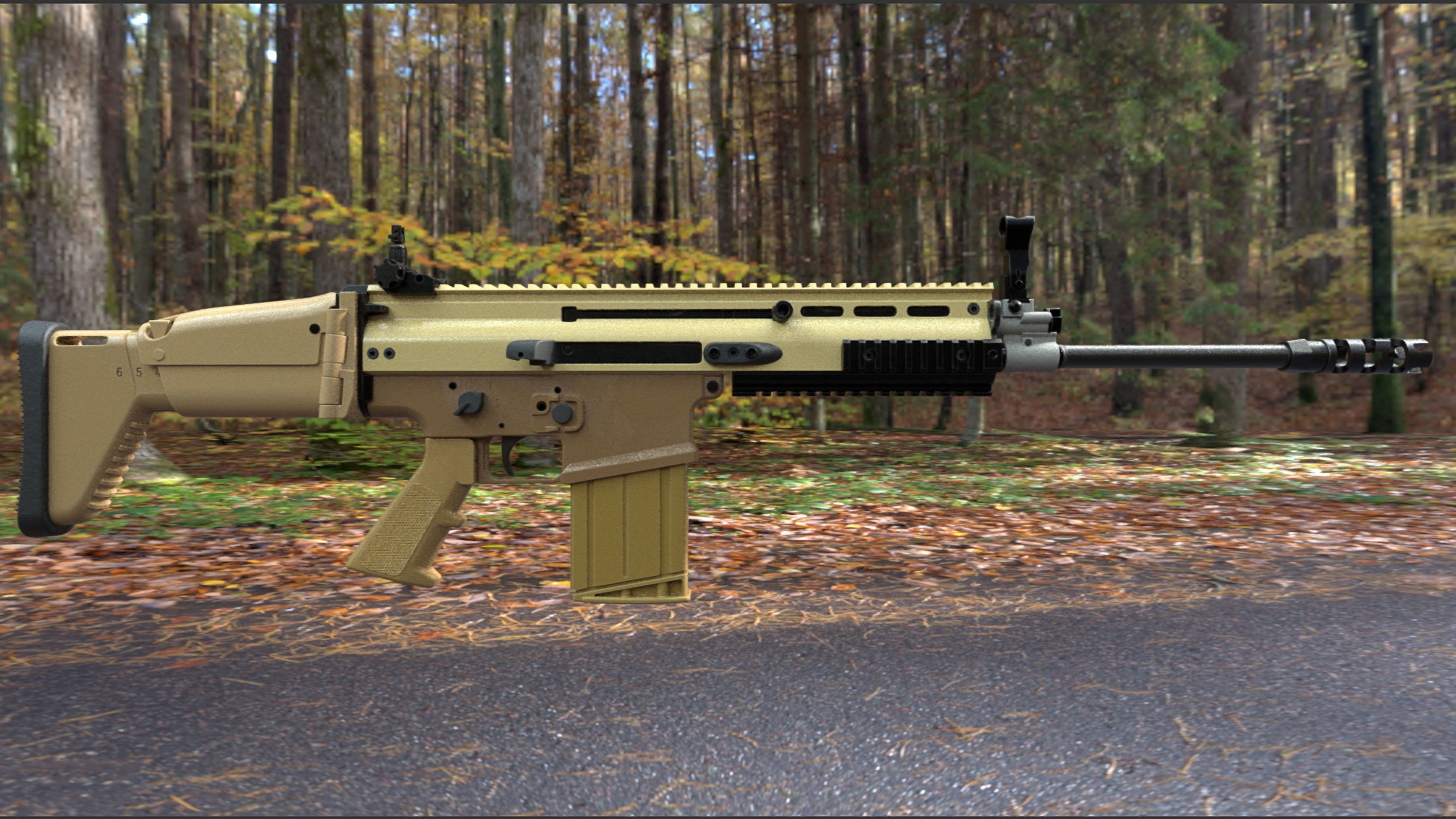 FN SCAR 17S NRCH 3D model_2