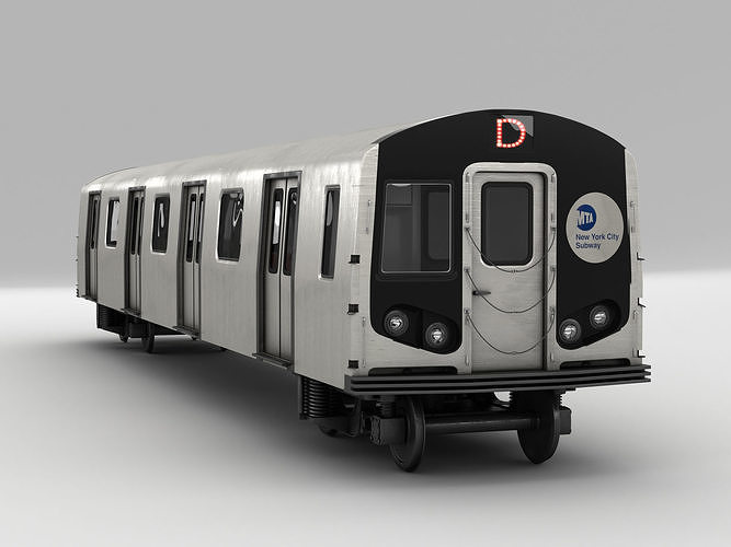 NYC Subway train 3D model