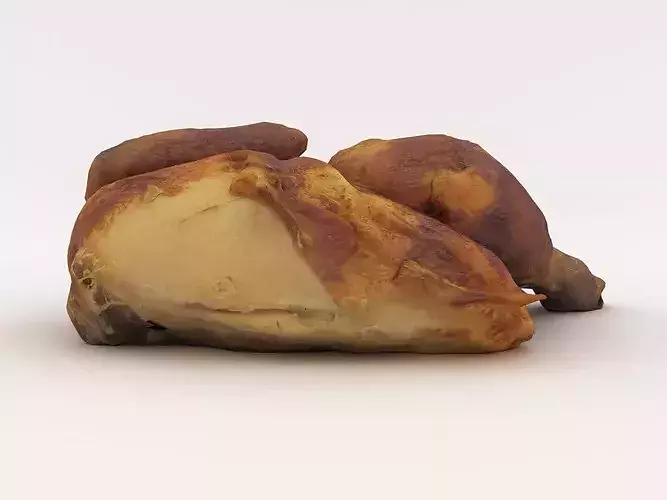 Roasted Half Chicken 3D model 7