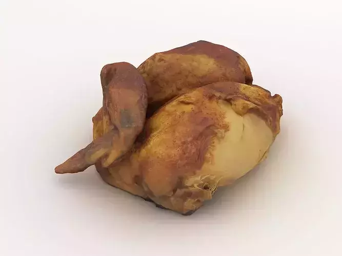 Roasted Half Chicken 3D model 3