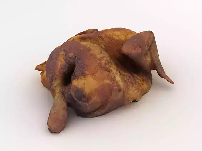 Roasted Half Chicken 3D model 5