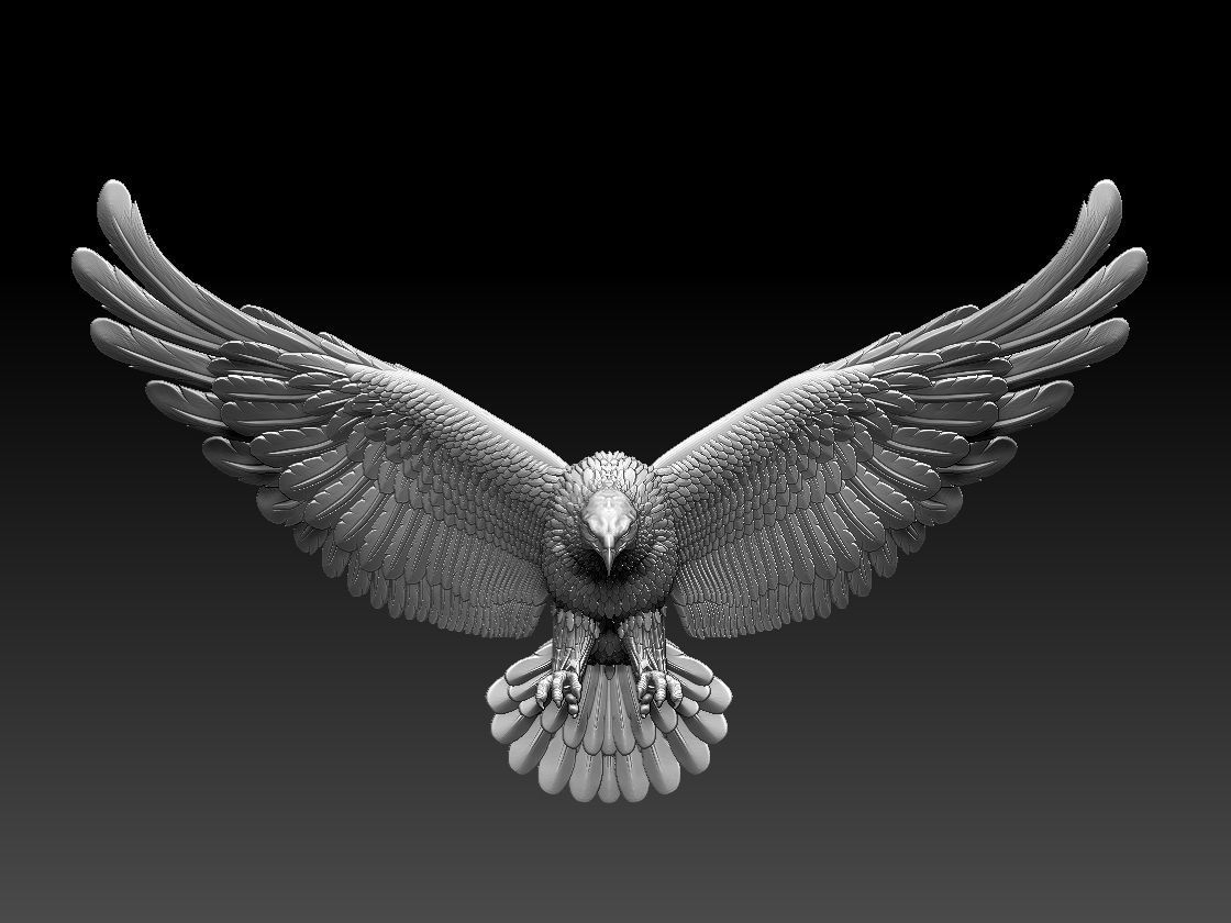 eagle 3D print model_4