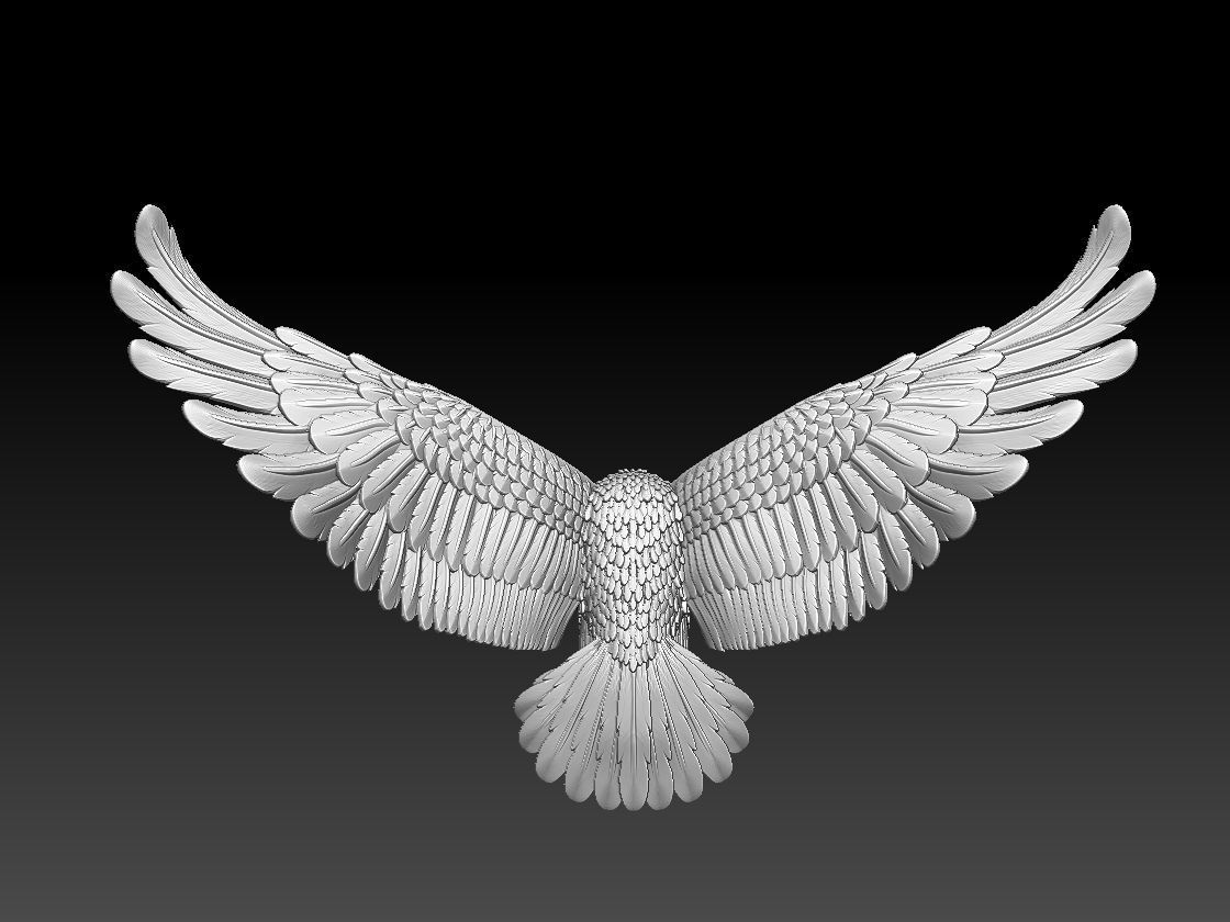 eagle 3D print model_11
