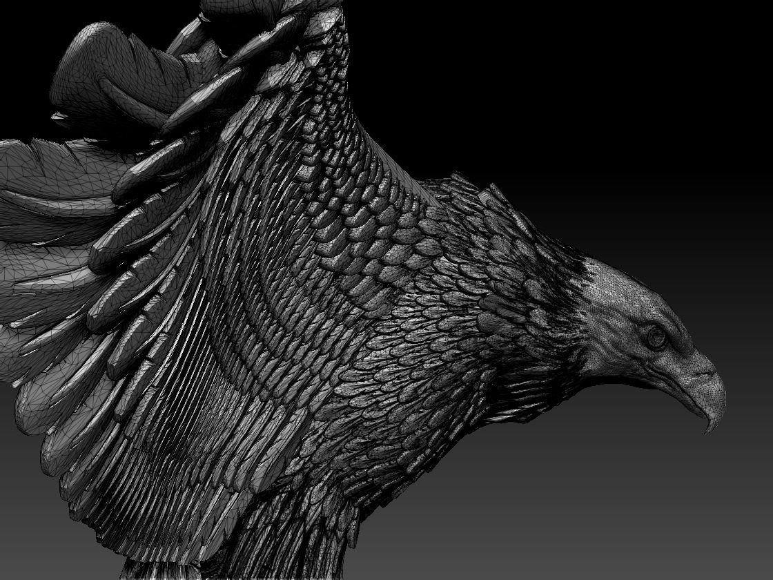 eagle 3D print model_26