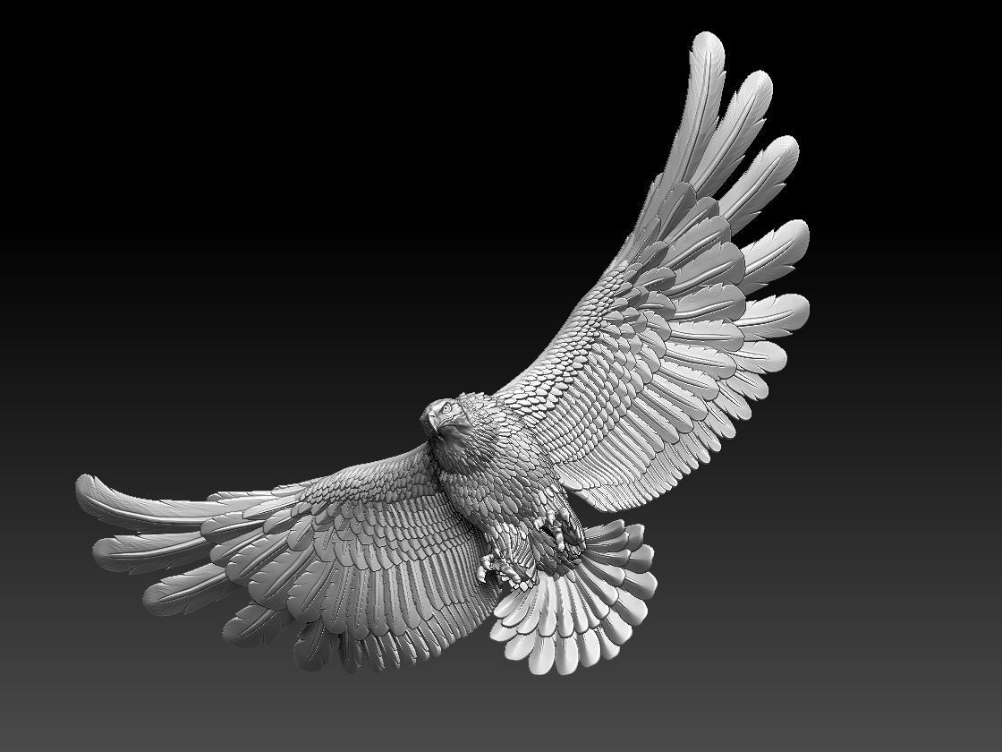 eagle 3D print model_21