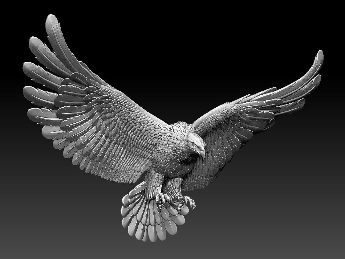 eagle 3D print model_13