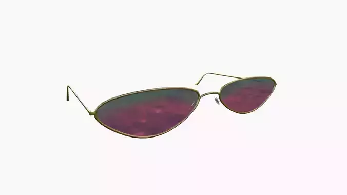 Sunglass G12 Pink Blue - Character Design Fashion Low-poly 3D model
