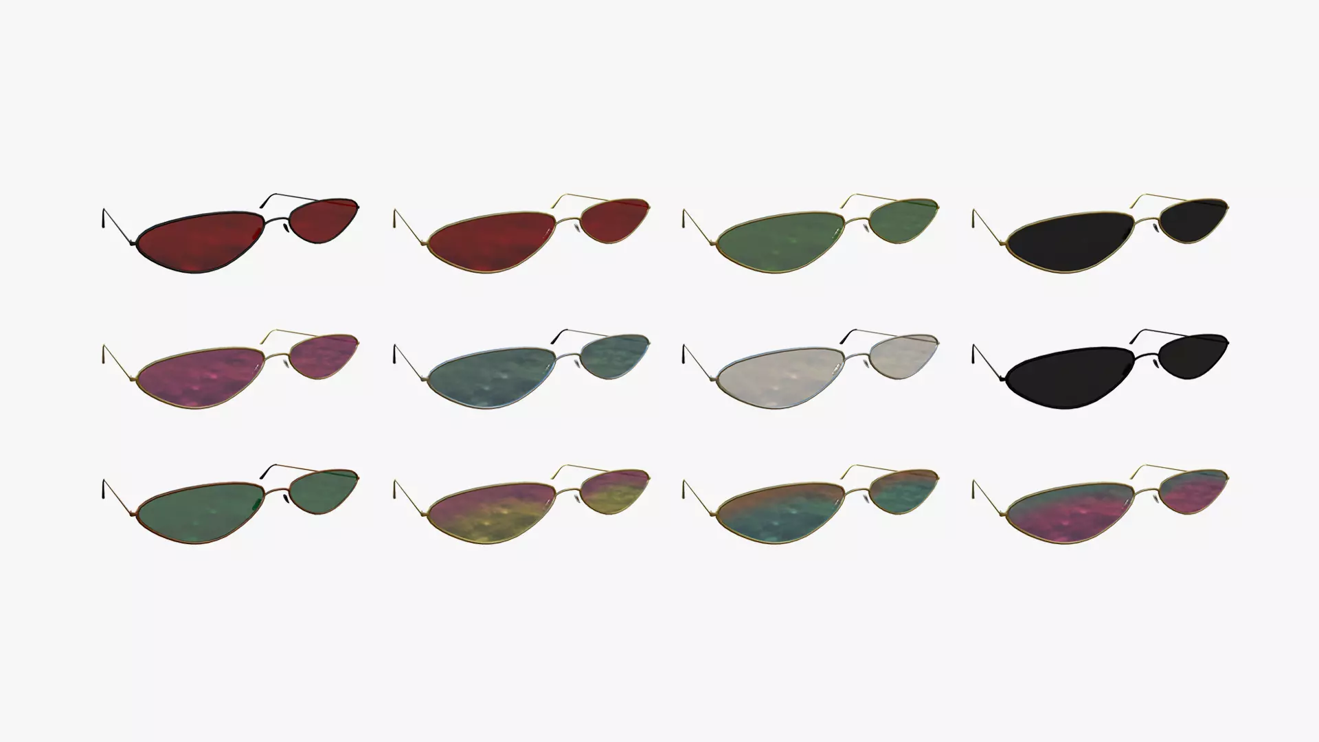 12 Sunglasses G Collection - Character Design Fashion _0