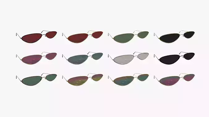 12 Sunglasses G Collection - Character Design Fashion 