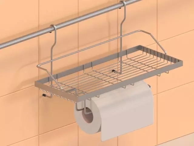 Metal Shelf - 3d HighPoli  Free 3D model_0