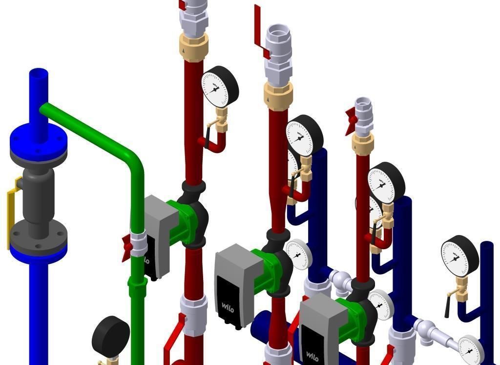 Manometer diameter 100 mm mbar 3D model_2