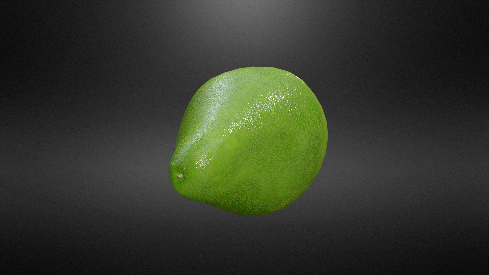 Avocado Low-poly 3D model_1