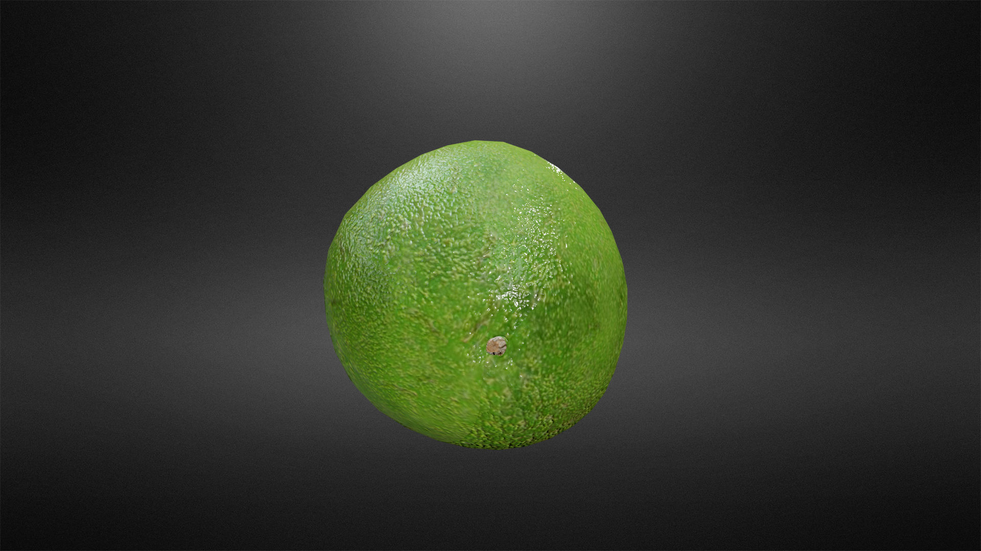 Avocado Low-poly 3D model_4
